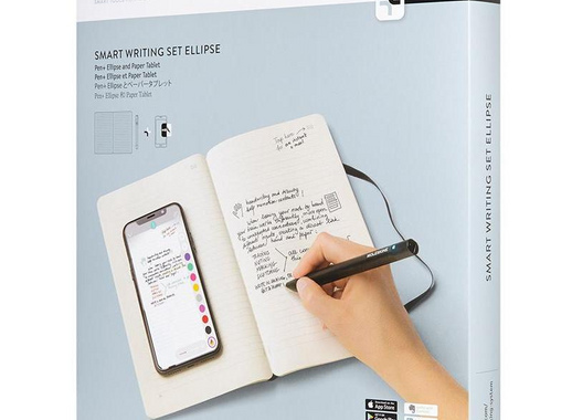 Набор Smart Writing блокнот Moleskine A5- 88 листов черный в линейку на сшивке (130x210 мм) + ручка